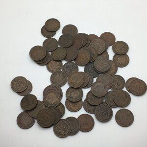 US Indian Head Cents 1890’s - 1908 Mixed Lot Of 65 Assorted Coins